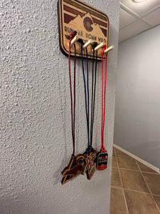 Retro Mountain Sunset - Medal Wall Hanger/Rack