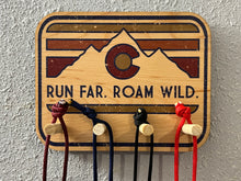 Load image into Gallery viewer, Retro Mountain Sunset - Medal Wall Hanger/Rack