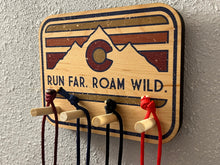 Load image into Gallery viewer, Retro Mountain Sunset - Medal Wall Hanger/Rack