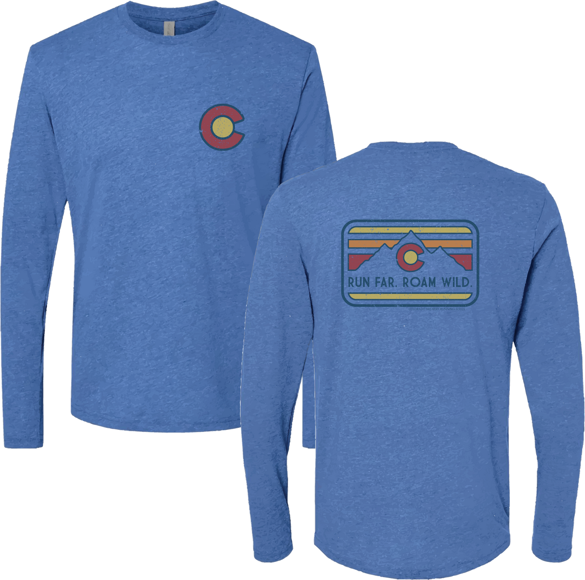 Retro Mountain Sunset Long Sleeve Vintage Royal Colorado Brewery