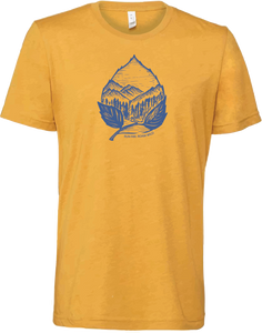 Aspen Leaf - Unisex Shirt - Heather Mustard