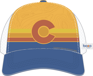 Colorful Colorado - BOCO Technical Trucker Hat - Yellow/Red/Blue