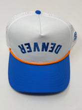 Load image into Gallery viewer, Upside Down Denver Hat - Blue &amp; White