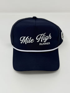 Mile High Runner Hat - Navy