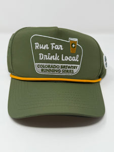 Run Far Drink Local Hat - Green
