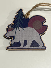Load image into Gallery viewer, Colorado Polar Bear Holiday Ornament/Magnet