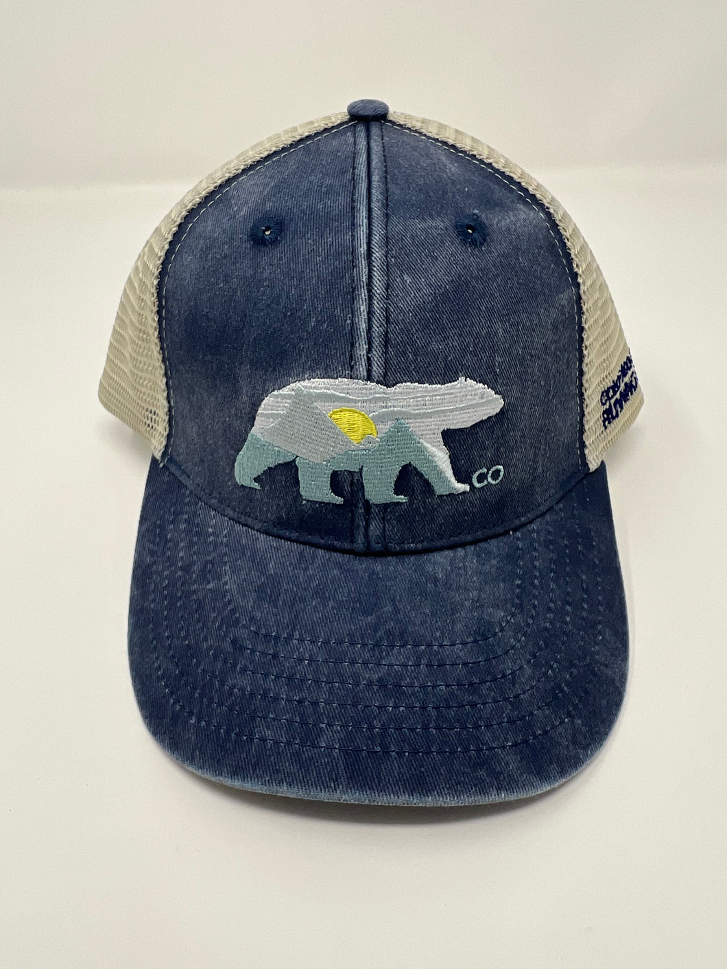 Mountain Polar Bear Trucker Hat - Navy