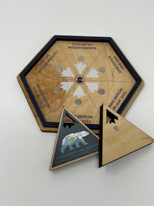 Colorado Virtual Distance Challenge 2023 - Puzzle Piece Magnet Frame + Medals
