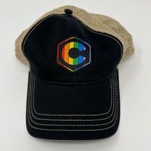 Load image into Gallery viewer, Colorado &#39;C&#39; Pride Trucker Hat - Black/Khaki
