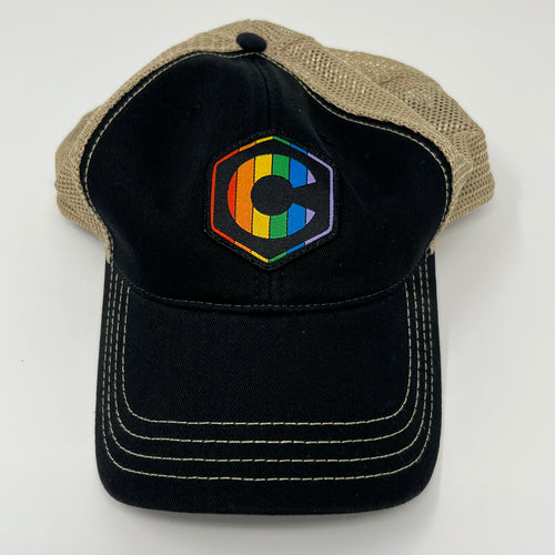 Colorado 'C' Pride Trucker Hat - Black/Khaki