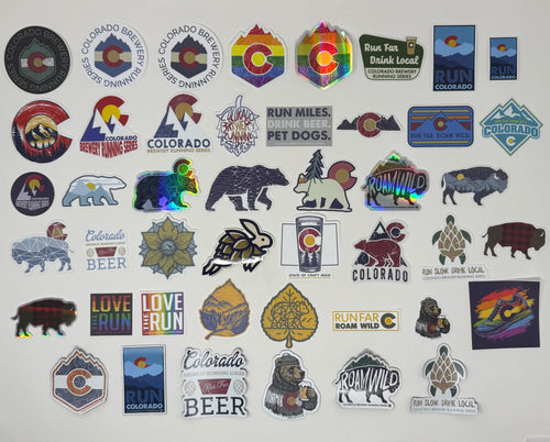 Colorado Brewery Running Series Stickers & Magnets