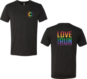 Love the Run - T-shirt - Heather Black