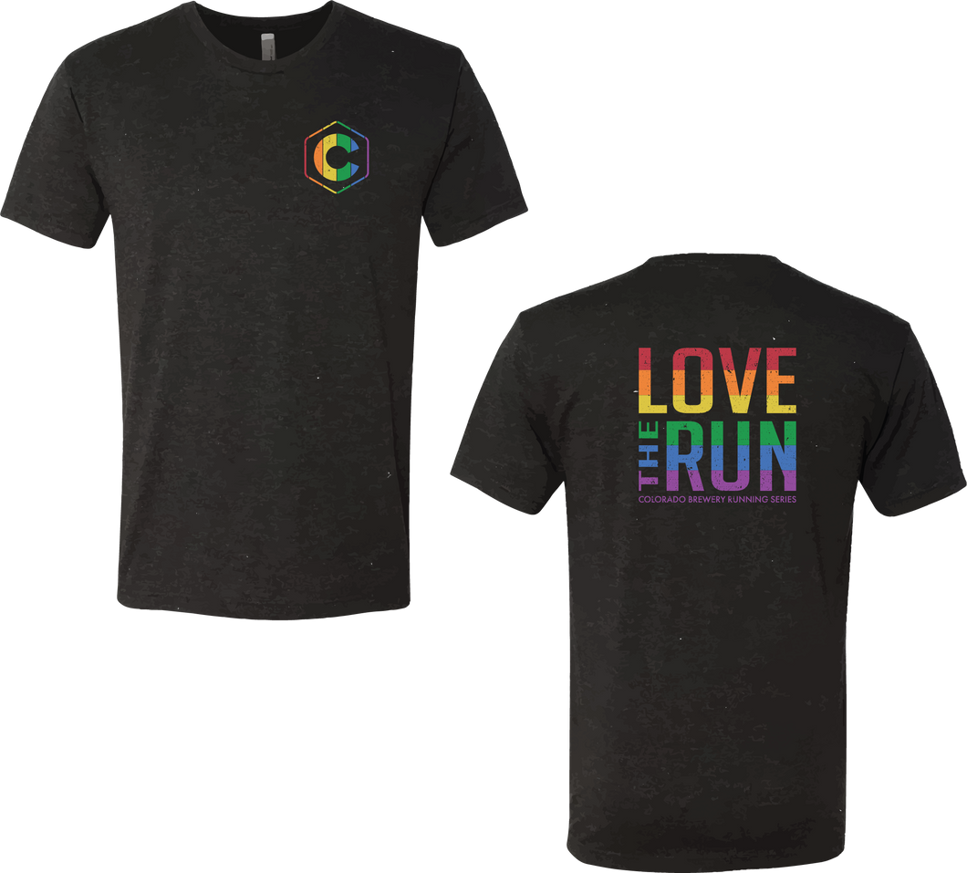 Love the Run - T-shirt - Heather Black