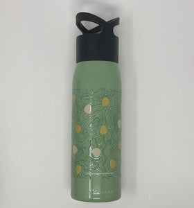 Fall Leaves - 24oz Liberty Water Bottle - Pistachio Green