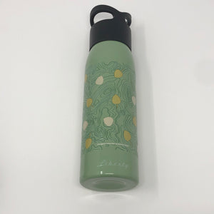 Fall Leaves - 24oz Liberty Water Bottle - Pistachio Green