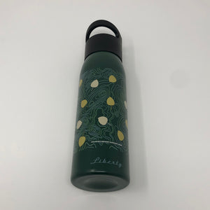 Fall Leaves - 24oz Liberty Water Bottle - Forest Green