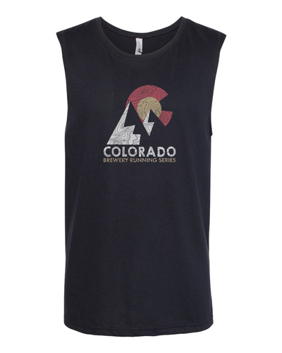 Mountain Silhouette - Unisex Muscle Tank - Black
